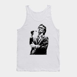 Elvis Costello - 80s Style Black Vintage Tank Top